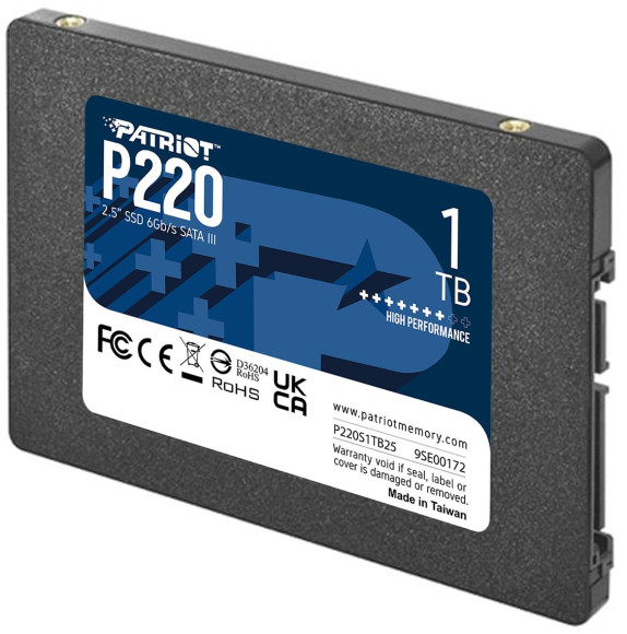 Накопитель SSD Patriot SATA-III 1TB P220S1TB25 P220 2.5" Накопитель SSD Patriot SATA-III 1TB P220S1TB25 P220 2.5"