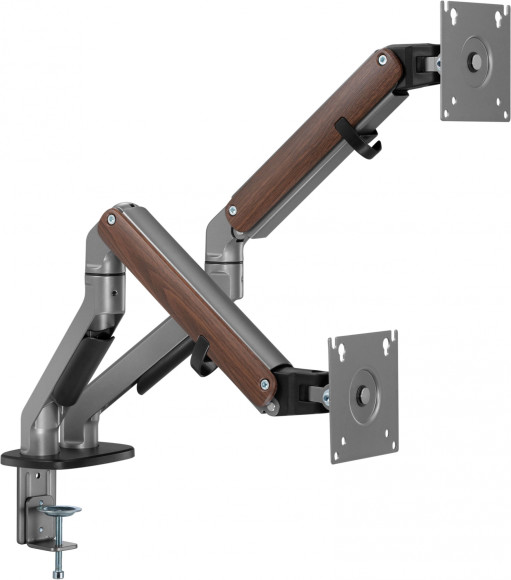 Кронштейн для мониторов Ultramounts UM735WD серый/коричневый 17"-27" макс.7кг крепление к столешнице поворот и наклон Кронштейн для мониторов Ultramounts UM735WD серый/коричневый 17"-27" макс.7кг крепление к столешнице поворот и наклон