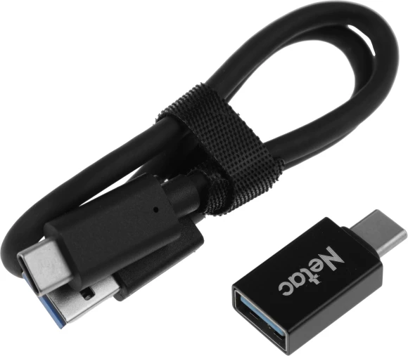 Накопитель SSD Netac USB-C 250GB NT01ZSLIM-250G-32BK Z Slim черный