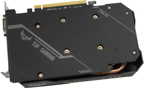 Видеокарта Asus PCI-E 3.0 TUF-GTX1650-O4GD6-GAMING NVIDIA GeForce GTX 1650 4Gb 128bit GDDR6 1410/12000 DVIx1 HDMIx1 DPx1 HDCP Ret Видеокарта Asus PCI-E 3.0 TUF-GTX1650-O4GD6-GAMING NVIDIA GeForce GTX 1650 4Gb 128bit GDDR6 1410/12000 DVIx1 HDMIx1 DPx1 HDCP Ret