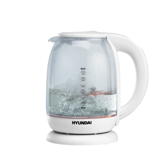 Чайник электрический Hyundai HYK-S3808 1.7л. 2200Вт белый корпус: стекло Чайник электрический Hyundai HYK-S3808 1.7л. 2200Вт белый корпус: стекло