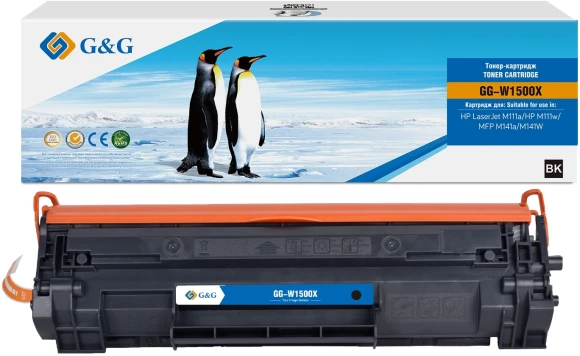 Картридж лазерный G&G GG-W1500X W1500X черный (2000стр.) для HP LaserJet M111a/M111w/MFP M141a/M141W Картридж лазерный G&G GG-W1500X W1500X черный (2000стр.) для HP LaserJet M111a/M111w/MFP M141a/M141W