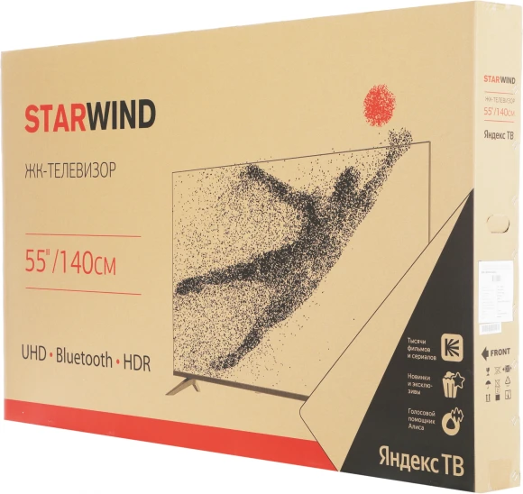 Телевизор LED Starwind 55" SW-LED55UG403 Яндекс.ТВ Frameless черный 4K Ultra HD 60Hz DVB-T DVB-T2 DVB-C DVB-S DVB-S2 USB WiFi Smart TV Телевизор LED Starwind 55" SW-LED55UG403 Яндекс.ТВ Frameless черный 4K Ultra HD 60Hz DVB-T DVB-T2 DVB-C DVB-S DVB-S2 USB WiFi Smart TV