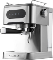 Кофеварка рожковая Galaxy Line GL 0761 1500Вт серебристый Кофеварка рожковая Galaxy Line GL 0761 1500Вт серебристый