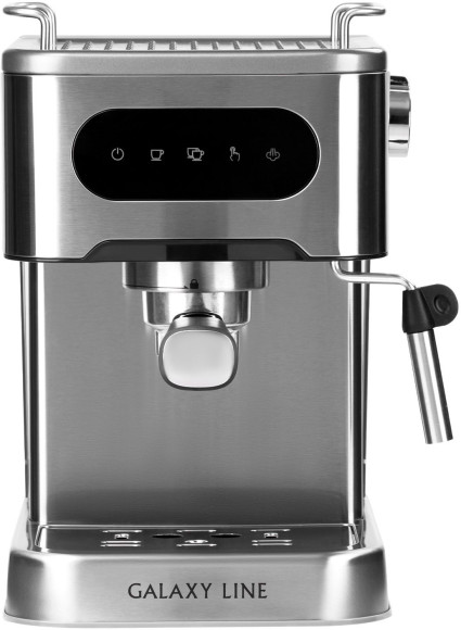 Кофеварка рожковая Galaxy Line GL 0761 1500Вт серебристый Кофеварка рожковая Galaxy Line GL 0761 1500Вт серебристый