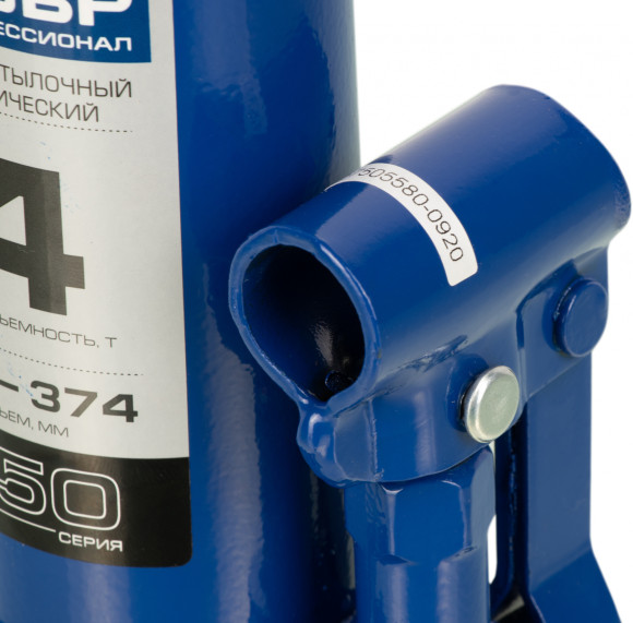 Домкрат Зубр Профессионал T50 бутылочный гидравлический синий (43060-4-K_Z01)