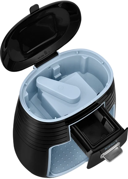 Кофеварка капельная Kitfort КТ-7447 450Вт черный/голубой