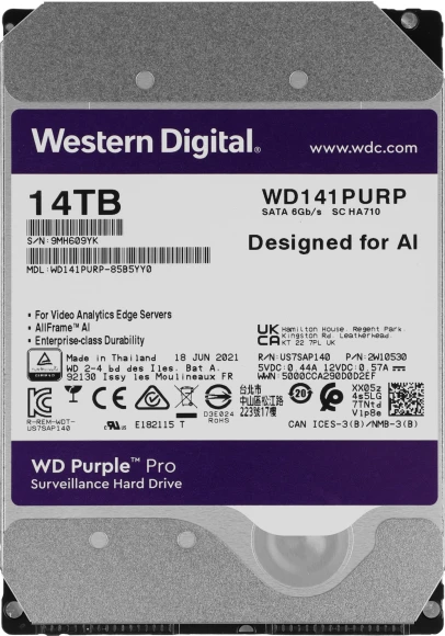 Жесткий диск WD SATA-III 4TB WD4006FZBX Desktop Black (7200rpm) 256Mb 3.5"