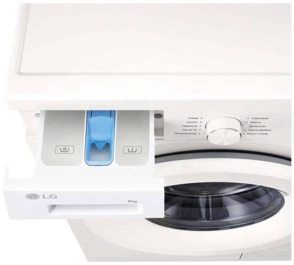 Стиральная машина LG F2Y1NS3W.ABWPCOM класс: A загр.фронтальная макс.:6кг белый инвертор