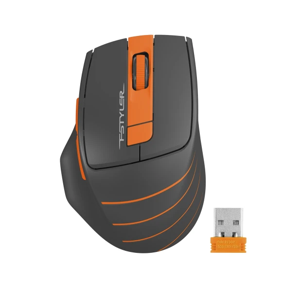 Мышь A4Tech Fstyler FG30 серый/оранжевый оптическая 2000dpi беспров. USB 6but (FG30 ORANGE) Мышь A4Tech Fstyler FG30 серый/оранжевый оптическая 2000dpi беспров. USB 6but (FG30 ORANGE)