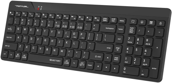 Клавиатура A4Tech Fstyler FBK23 AS черный USB беспроводная BT/Radio (FBK23 AS)