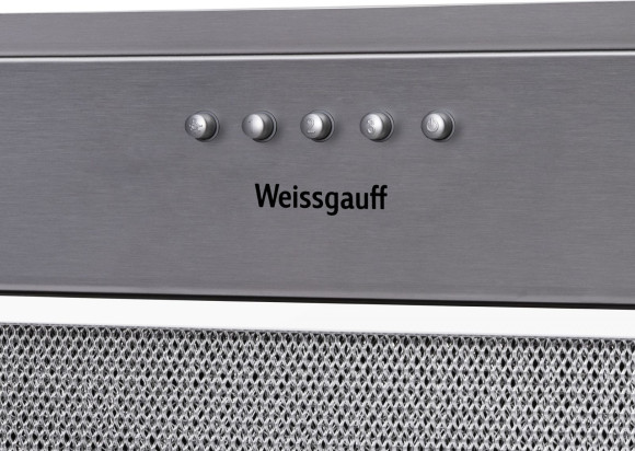 Вытяжка встраиваемая Weissgauff Alpha 50 PB WH белый управление: кнопочное (1 мотор)