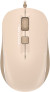 Мышь A4Tech Fstyler FM26S бежевый/коричневый оптическая 1600dpi silent USB для ноутбука 4but (FM26S USB (CAFE LATTE))