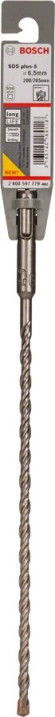 Бур Bosch 2608597779 Д=6.5мм Дл=265мм (1пред.) для перфораторов Бур Bosch 2608597779 Д=6.5мм Дл=265мм (1пред.) для перфораторов