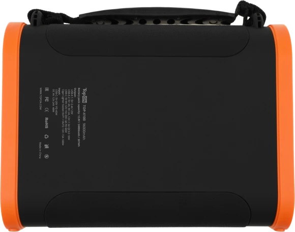 Электростанция портативная TopON TOP-X100 96000mAh 3A QC3.0 3xUSB черный/оранжевый (чехол в комплекте) (102705)