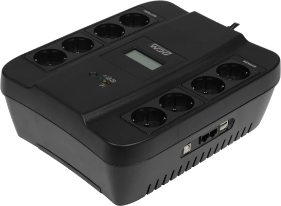 Источник бесперебойного питания Powercom Spider SPD-750U LCD USB 450Вт 750ВА черный Источник бесперебойного питания Powercom Spider SPD-750U LCD USB 450Вт 750ВА черный