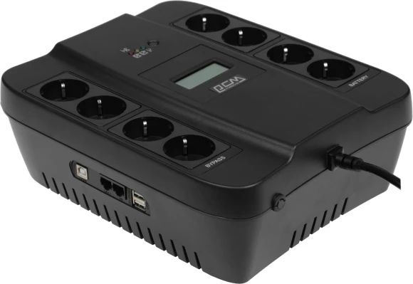 Источник бесперебойного питания Powercom Spider SPD-750U LCD USB 450Вт 750ВА черный Источник бесперебойного питания Powercom Spider SPD-750U LCD USB 450Вт 750ВА черный