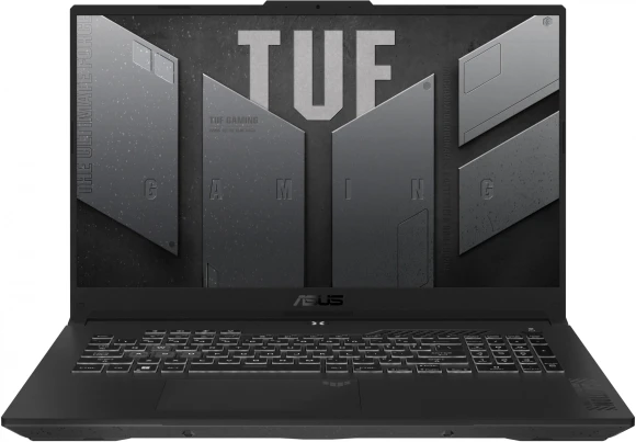 Ноутбук Asus TUF Gaming A17 FA707NUR-HX013 Ryzen 7 7435HS 16Gb SSD512Gb NVIDIA GeForce RTX4050 6Gb 17.3" IPS FHD (1920x1080) без ОС grey WiFi BT Cam (90NR0JL5-M000K0)