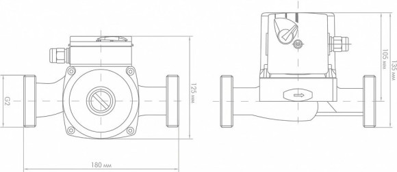 Насос циркуляционный Джилекс Циркуль 32/60 105Вт 3720л/час (3260)
