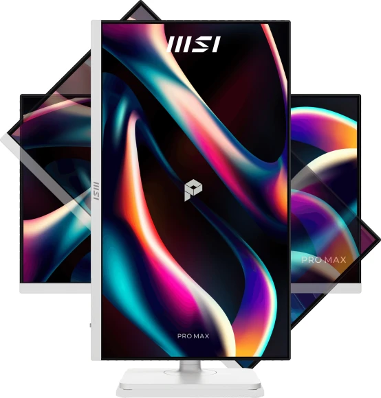 Монитор MSI 27" Pro Max 271QPHW E14 белый IPS LED 4ms 16:9 HDMI M/M матовая HAS Piv 1500:1 300cd 178гр/178гр 2560x1440 144Hz DP Quad 2K (1440p) USB 6.4кг