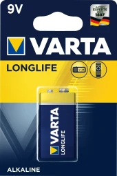 Батарея Varta Longlife 6LR61 9V (1шт) блистер