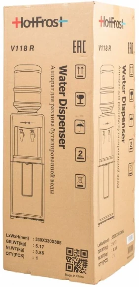 Кулер Hotfrost V118R напольный белый