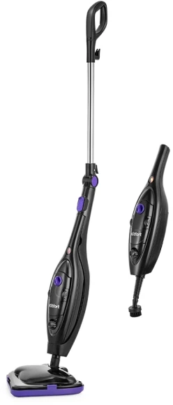 Швабра паровая Kitfort КТ-1061 1300Вт черный/фиолетовый Швабра паровая Kitfort КТ-1061 1300Вт черный/фиолетовый