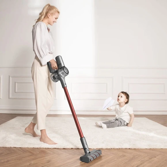 Пылесос ручной Dreame V11 450Вт серый/красный