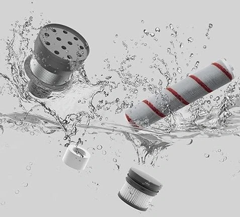 Пылесос ручной Dreame V11 450Вт серый/красный