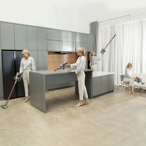 Пылесос ручной Dreame V11 450Вт серый/красный