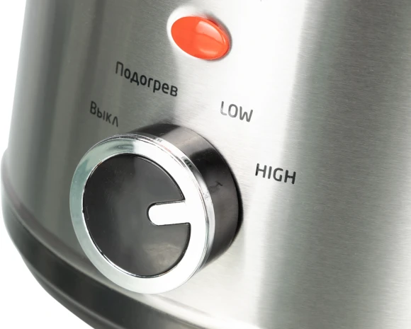 Медленноварка Kitfort КТ-205 1.5л 120Вт серебристый/черный