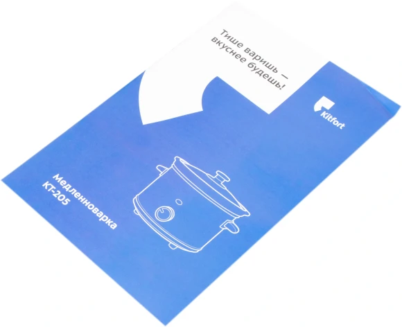 Медленноварка Kitfort КТ-205 1.5л 120Вт серебристый/черный