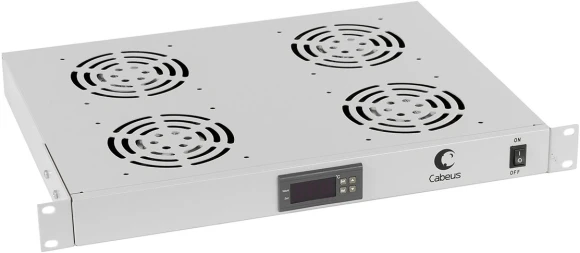 Модуль вентиляторный Cabeus (JG03T) 4 вент. серый