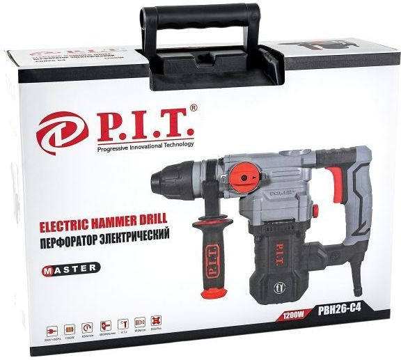 Перфоратор P.I.T. PBH26-C4 патрон:SDS-plus уд.:4.7Дж 1200Вт (кейс в комплекте)