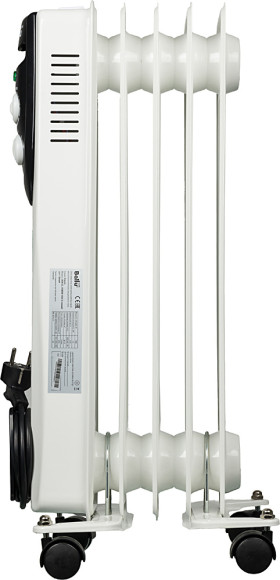 Радиатор масляный Ballu Classic BOH/CL-05WRN 1000Вт белый/черный Радиатор масляный Ballu Classic BOH/CL-05WRN 1000Вт белый/черный