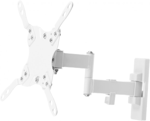 Кронштейн для телевизора Ultramounts UM866W белый 13"-42" макс.20кг настенный поворот и наклон Кронштейн для телевизора Ultramounts UM866W белый 13"-42" макс.20кг настенный поворот и наклон