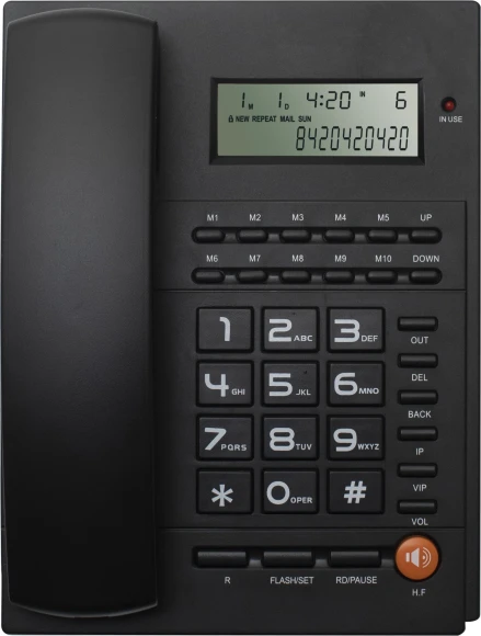 Телефон проводной Ritmix RT-420 черный Телефон проводной Ritmix RT-420 черный
