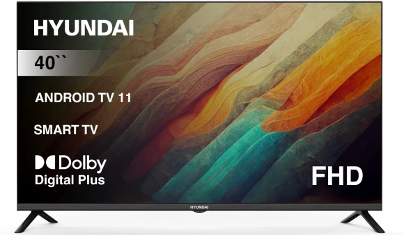 Телевизор LED Hyundai 40" H-LED40BS5002 Android TV Frameless черный FULL HD 60Hz DVB-T2 DVB-C DVB-S DVB-S2 USB WiFi Smart TV Телевизор LED Hyundai 40" H-LED40BS5002 Android TV Frameless черный FULL HD 60Hz DVB-T2 DVB-C DVB-S DVB-S2 USB WiFi Smart TV