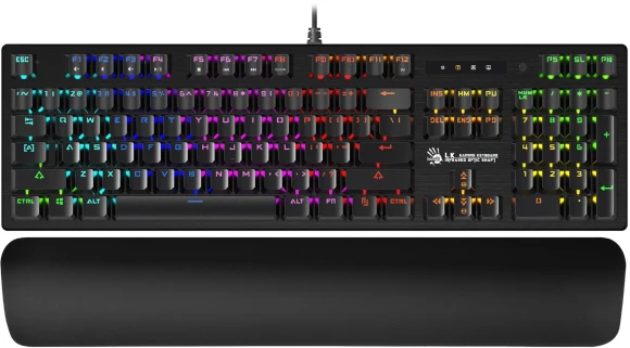 Клавиатура A4Tech Bloody S515R механическая белый USB for gamer LED (подставка для запястий) (S515R ICY WHITE)