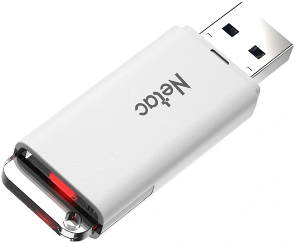 Флеш Диск Netac 16GB U185 NT03U185N-016G-32WH USB3.0 белый
