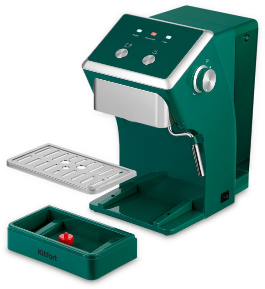 Кофеварка рожковая Kitfort КТ-7283 1050Вт зеленый