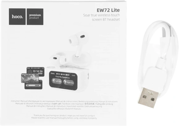 Гарнитура внутриканальные Hoco EW72 Lite белый беспроводные bluetooth в ушной раковине (51004) Гарнитура внутриканальные Hoco EW72 Lite белый беспроводные bluetooth в ушной раковине (51004)