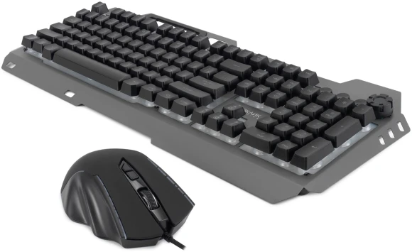 Клавиатура + мышь Оклик 700GMK клав:черный мышь:черный USB Multimedia LED (1533156)