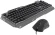 Клавиатура + мышь Оклик 700GMK клав:черный мышь:черный USB Multimedia LED (1533156)