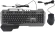 Клавиатура + мышь Оклик 700GMK клав:черный мышь:черный USB Multimedia LED (1533156)