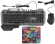 Клавиатура + мышь Оклик 700GMK клав:черный мышь:черный USB Multimedia LED (1533156)