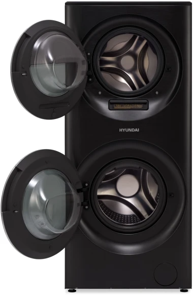 Стиральная машина Hyundai Gemini WMD9423 класс: A+++ загр.фронтальная макс.:15кг (с сушкой) темно-серебристый инвертор