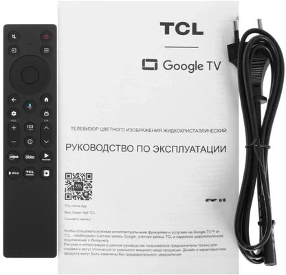 Телевизор QLED TCL 75" 75P8L (2026) Premium черный 4K Ultra HD 144Hz MEMC DVB-T DVB-T2 DVB-C DVB-S DVB-S2 USB WiFi Smart TV