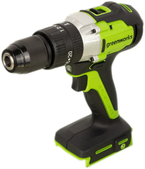 Дрель-шуруповерт Greenworks GD24DD60 аккум. патрон:быстрозажимной (3704107) Дрель-шуруповерт Greenworks GD24DD60 аккум. патрон:быстрозажимной (3704107)