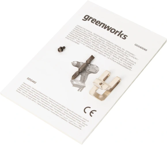 Дрель-шуруповерт Greenworks GD24DD60 аккум. патрон:быстрозажимной (3704107) Дрель-шуруповерт Greenworks GD24DD60 аккум. патрон:быстрозажимной (3704107)